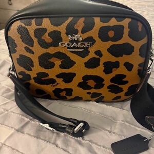 Coach Leopard Print Camera Bag